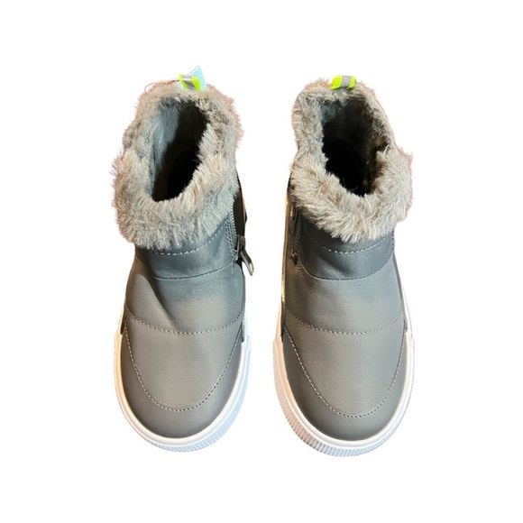 Cat & Jack Toddler Double Zipper Slip-On Grey Indiana Boots NEW WITH TAGS - Picture 6 of 7